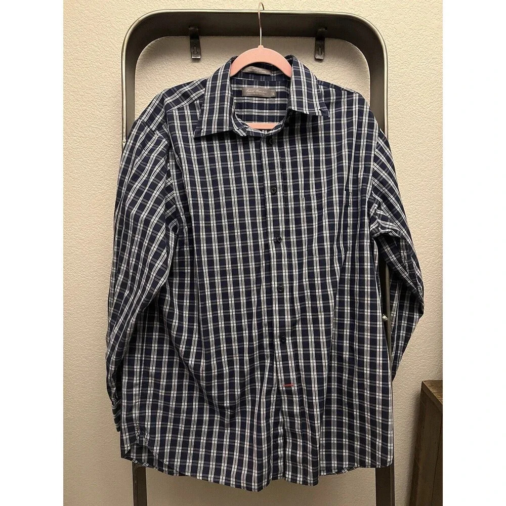 Daniel Cremieux Signature Collection Men's Shirt Large Button Long Sleeve